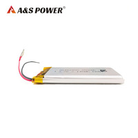 AS483450 3.7V 850mAh Baterai LiPo Isi Ulang Baterai Lithium Polymer untuk Lampu Camping Luar Ruangan