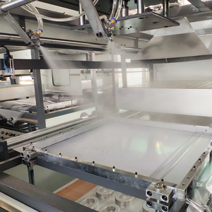 PET PP Nhựa Dùng Một Lần Ăn Trưa Hộp Thực Phẩm <span class=keywords><strong>Container</strong></span> Chân Không Thermoforming Making Machine - Product Image 4