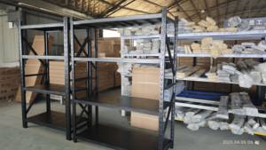 <span class=keywords><strong>Étagère</strong></span> de stockage en métal à longue portée pour usine, robuste, 4 niveaux, 300 kg, <span class=keywords><strong>étagère</strong></span>s en acier, montage facile - Product Image 6