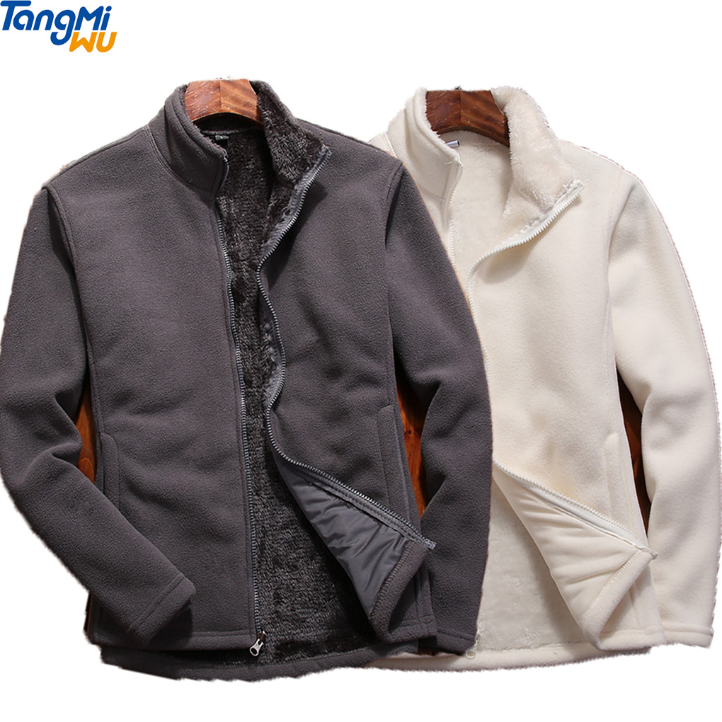 Зимние теплые мужские уличные меховые куртки Зимние коралловые флисовые куртки пальто для мужчин куртки с кисточками