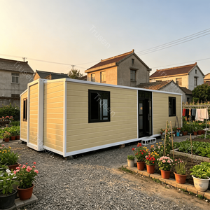 Pannelli Murali Gialli per Strutture in Acciaio, Appartamenti Container Portatili Eco-Sostenibili, Edifici da Giardino, Maison Conteneur in <span class=keywords><strong>Vendita</strong></span> - Product Image 1