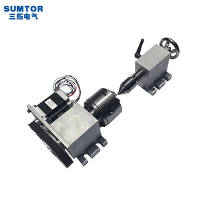 A Axis 80 Chuck and Thimble 4th Axis <span class=keywords><strong>Motor</strong></span> de mesa giratoria 3 Jaw Chuck and Tail Stock 65mm 100mm K11 K12 4 Axis Rotari Table - Product Image 1