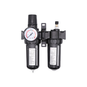 Séparateur d'huile et d'eau à double unité Sanys SFC200 300 400 avec filtre à air, manomètre et vidange manuel, 0,6 Mpa, 32 L/min - Product Image 1