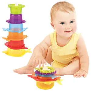 Baby Wiskunde Speelgoed Schattige Beker Speelgoed Stapelen Opstapeling Bekers Tellen Plastic Abs Nummer Letter Stapel Speelgoed Voor Kinderen Cadeau