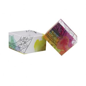 Caja de Regalo Cuadrada con Impresión Artística, Empaque de Papel Rígido, Impresión UV, Diseño Personalizado, Caja de Regalo y Artesanía de Moda - Product Image 5