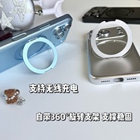 Coque de téléphone magnétique mate dépolie couleur originale avec support rotatif pour iPhone 18 17 16 Pro Max