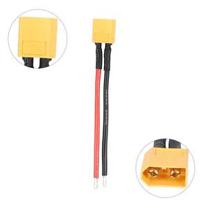 XT60 Male Connector Plug with 10CM 14AWG Silicone Tin Plated Wire Tail Tinned Terminal <b>Battery</b> Connection Adapter <b>Cable</b> - Product Image 5