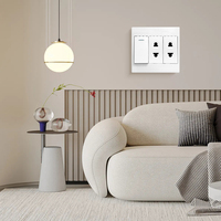 Prise murale universelle multiprise 250V 16A 86*86mm de haute qualité à 2/3 broches, type américain, pour interrupteurs muraux – Vente en gros