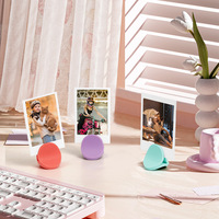 Clip en silicone couleur macaron, support écologique pour notes, cartes postales verticales, cadre photo, accessoire de décoration intérieure