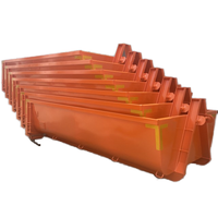 Conteneur de gestion des déchets de jardin de 11,5 m³, bac de recyclage empilable à crochet, conteneur de chantier personnalisé à roulettes (Roll-on/Roll-off)