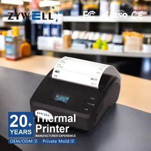 Mini Portable Thermal Receipt Printer 80mm With Screen ZYWELL ZM01 Handheld Pos Printer