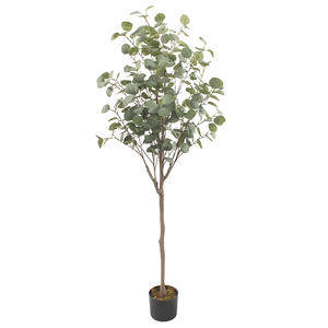 Planta de árbol de eucalipto de decoración verde al por mayor de plantas artificiales adecuadas para interiores y exteriores - Product Image 5