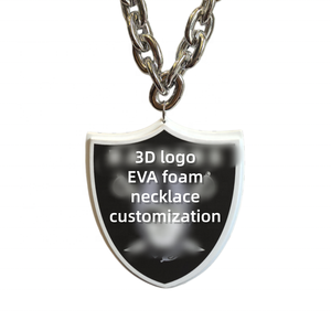 Collares de Moda al por Mayor con Logotipos de 32 Equipos Deportivos de EE. UU., Cadenas Grandes para Fanáticos, Collares de Espuma <span class=keywords><strong>EVA</strong></span> 3D, Joyería Hip Hop - Product Image 4