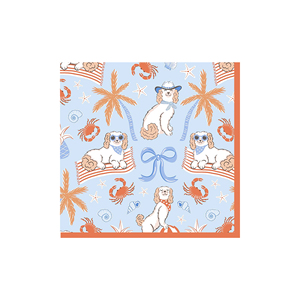 DAMAI - Juego de Vajilla Desechable Personalizado con Temática Animal, con Diseño de Perro y Nudo, Plato de Papel Estriado, Vaso y Servilleta para Fiestas - Product Image 6