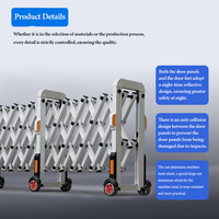 Clôture de sécurité routière en métal pliable extensible de barrière de trafic rétractable de haute qualité pour l'autoroute