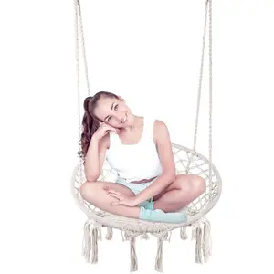 Swing set Comfortable Knitted ropes net Swing set For bedroom relaxing reading napping
