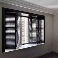 Portes et fenêtres à persiennes en bois massif respirantes; Moustiquaires coulissantes à persiennes; Séparateurs de salon; Ventilation de salle de bain