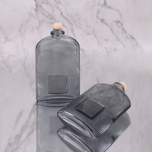 Gray Flat Square <b>Bottle</b> 100ml Flameless Aromatherapy <b>Diffuser</b> Rectangle Shape Home Decor - Product Image 1