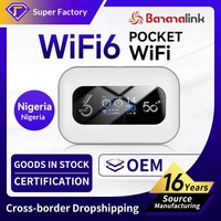 Point d'accès WiFi 4G LTE mobile, routeur sans fil mini WiFi6 3000 mAh, routeur 3G USB Type-C avec emplacement pour carte SIM, vente en gros