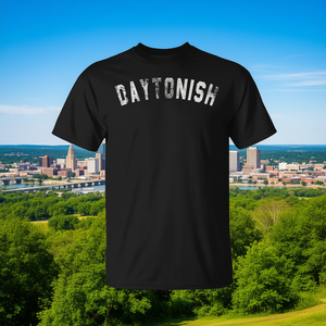 T-shirt Daytonish Ohio Native nera unisex per adulti, taglia media, girocollo, manica corta, stampa serigrafica - Product Image 3