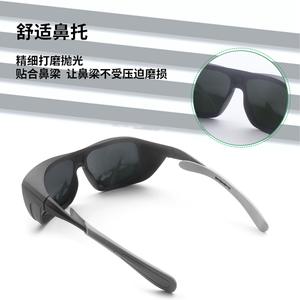 Gafas de seguridad para láser, montura negra, lente de 2mm, 10 niveles de transmitancia de luz, para soldadura láser, marcado, protección de dispositivos de belleza - Product Image 1