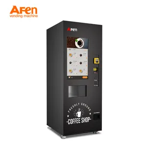 AFEN Commercial Coin Bill Card Operated Auto Cup Distributeur automatique de café Distributeur automatique de café