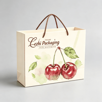 Emballage de cerises personnalisé en carton ondulé recyclable, robuste et durable, 2 kg ou 5 kg, boîte d'emballage de cerises imperméable