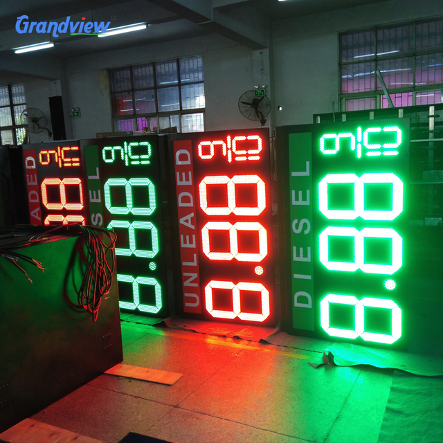 Rotulos Led Para Gasolineras/ Controladores De Pantalla Led Digital Price Display for Station