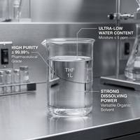 CAS 109 99,5 Haute pureté pour la synthèse chimique, intermédiaire organique, intermédiaires, tétrahydrofurane THF liquide