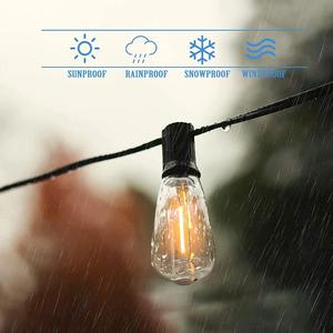 Ngoài trời giáng sinh đèn <span class=keywords><strong>LED</strong></span> 64ft <span class=keywords><strong>LED</strong></span> năng lượng mặt trời chuỗi đèn cho sân kỳ nghỉ đám cưới Đảng năm mới của đèn - Product Image 2