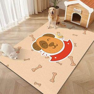 แผ่นรองสัตว์เลี้ยงรูปสี่เหลี่ยมผืนผ้าลายการ์ตูนกันลื่นกันน้ำสำหรับพื้นที่สัตว์เลี้ยงในบ้าน ทำจากดินไดอะตอมเมียซ สามารถเช็ดทำความสะอาดและซักล้างได้ - Product Image 4