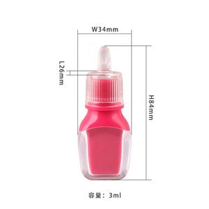Moq bajo de 3ml en stock, listo para enviar, tubos de brillo de labios rosa, forma de botella, <span class=keywords><strong>tubo</strong></span> de brillo de labios vacío rosa de <span class=keywords><strong>doble</strong></span> <span class=keywords><strong>pared</strong></span> - Product Image 6