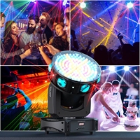 Luz de Cabeza Móvil de 150W 6x15W RGBW con 6 Láseres, 126 Píxeles RGB con Control Halo, Lámpara de Matriz DMX de 57 Canales para DJ y Discoteca