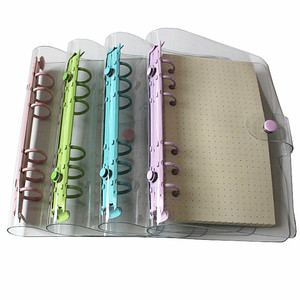 Agenda Personalizable de Hojas Sueltas <span class=keywords><strong>A5</strong></span> A6 con Cubierta de PVC Transparente en Oro Rosa, <span class=keywords><strong>6</strong></span> Anillas, Tapa Dura, Carpeta <span class=keywords><strong>A5</strong></span> - Product Image 3