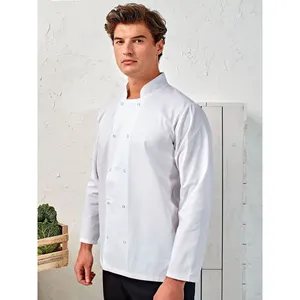 เสื้อแจ็คเก็ตแขนยาวติดกระดุมแบบกดสำหรับเชฟ - Product Image 2