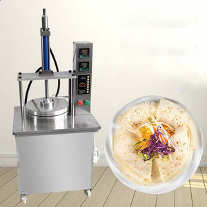 Machine commerciale automatique en aluminium spatial pour la fabrication de roti, chapati et tortillas, presse à pâte hydraulique haute capacité 500-800 kg/h - Product Image 1