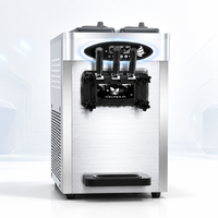 Mini machine à crème glacée de table haute productivité, 3 saveurs, yaourt, lait, poudre de chocolat, économique, petite machine à crème glacée