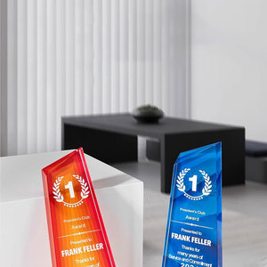 Vente en gros Entreprise Récompenses Sablé Cristal Verre Aviation <span class=keywords><strong>Aluminium</strong></span> Trophées Plaques Gravé Couleurs Dessins Imprimés - Product Image 3