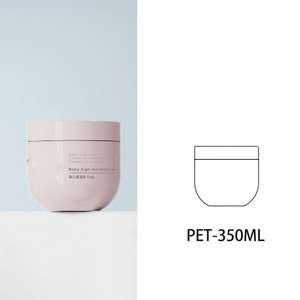 8oz 10oz Empty Face <span class=keywords><strong>Bowl</strong></span> Shaped Jar mit Deckel Matt Pink PET Kunststoff Haar creme Jar Hochwertige Kosmetik verpackung 350ml - Product Image 5