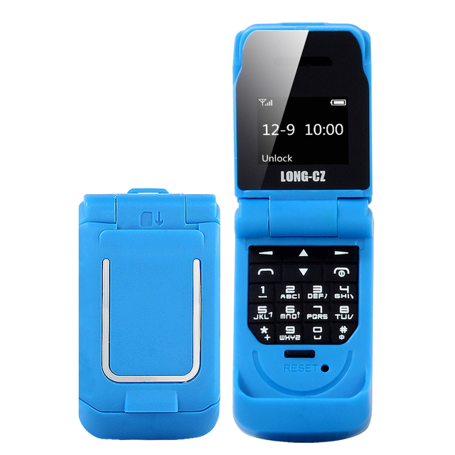 2023 New Mini Flip Phone Backup Small Phone Personality Creative Card Insertion Magic Sound Elderly Student Phone