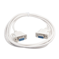 Db9-Cable Serial hembra a hembra, extensión Rs232, contacto cruzado de 9 pines