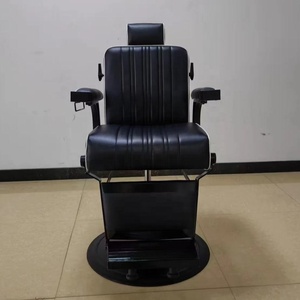 Sillón de Barbería de Cuero Vintage Moderno para Barbería y Salón de Belleza, Mueble con Función Hidráulica Reclinable - Product Image 6