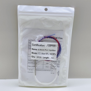 Wholesale 1x2 Fiber <b>Splitter</b>, 10:90 Split Ratio, Round Tube Housing, OEM/ODM Service - Product Image 1