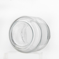 Vente en gros 450ml vide clair rond de qualité alimentaire joint bocal de stockage en verre confiture Sauce conserves de cornichons bocal en verre personnalisé
