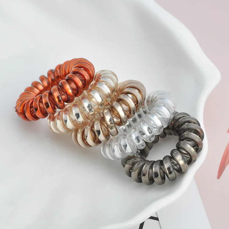 Drfeify Attaches à cheveux en spirale Anneau de cheveux, pratique à