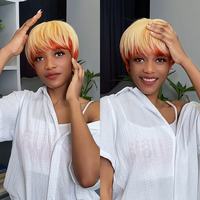 Perruque Lace Front Courte Bob Brésilienne en Cheveux Humains 13x4 HD Transparente, Lisse Baguette, Cheveux Vierges Entièrement en Dentelle pour Femmes Noires