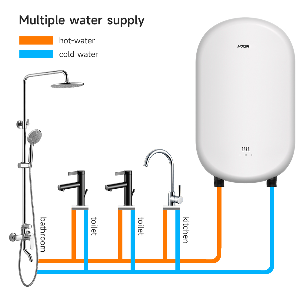 Draagbare Mini Elektrische Momentane Warmwaterboiler Kraan Ketel Gootsteen Tankless Handwas Huishoudelijke Draagbare Badkamer