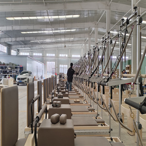 Appassionato di Fitness Core esercizio Top Full Metal Track acero <span class=keywords><strong>Pilates</strong></span> Double face Reformer letto con torre - Product Image 5