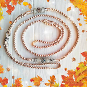 Bling Bead <span class=keywords><strong>Show</strong></span> Leash Thin Small <span class=keywords><strong>Dog</strong></span>-<span class=keywords><strong>show</strong></span>-leashes Profesional <span class=keywords><strong>Dog</strong></span> Training slip Plomo slip Lead Handsfree Rope - Product Image 3