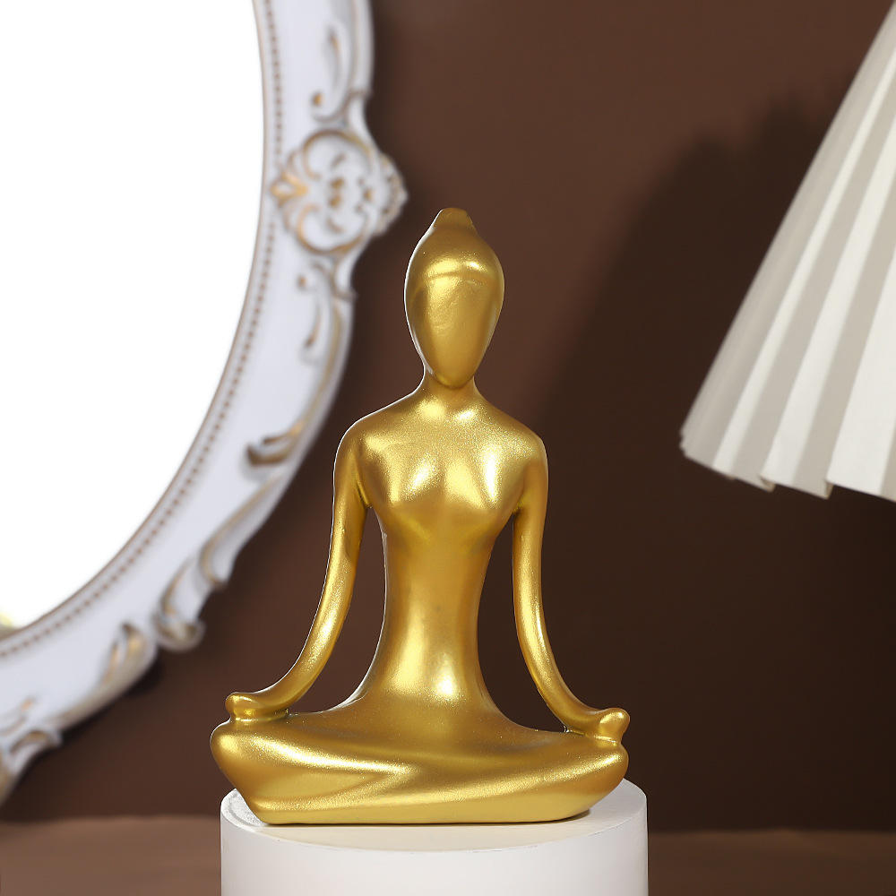 Golden yoga man 003